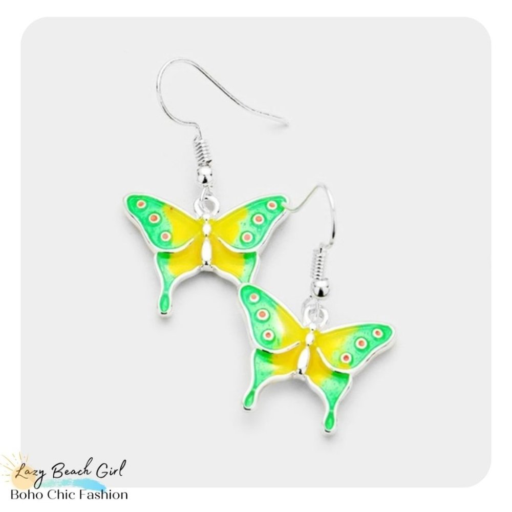 BUTTERFLY DANGLE EARRINGS